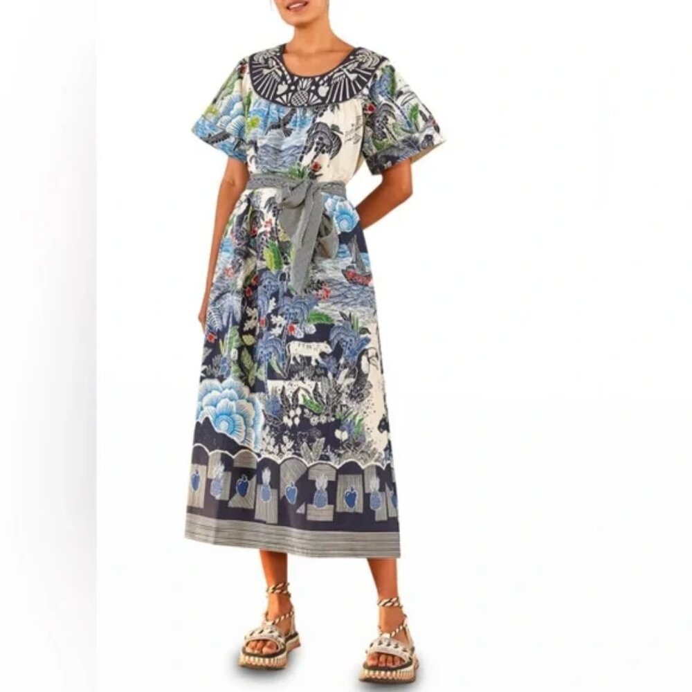 NWT Farm Rio Graphic Rio Maxi Dress